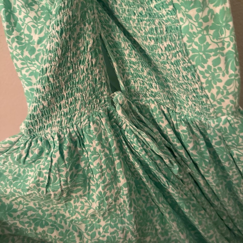 American Eagle Green Floral Dress - Picture 4 of 4